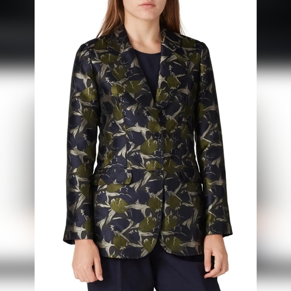 Derek Lam Collective Tulip Print Suit Jacket Sz 42 / US M - Picture 5 of 6